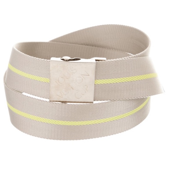 Louis Vuitton LV Initials 40MM Reversible Belt Neon Yellow in